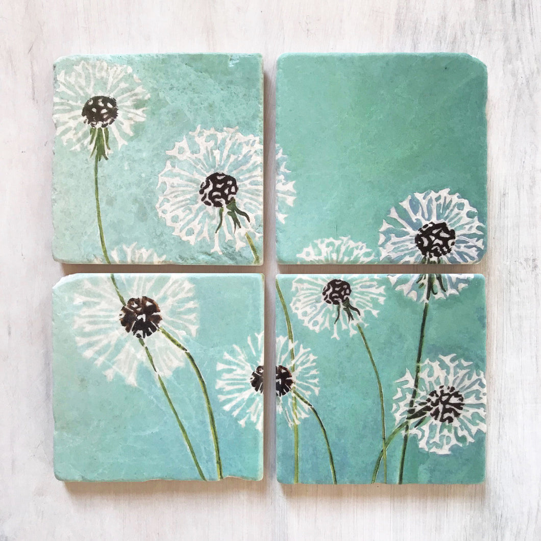 Coaster Set 4, Dandelion