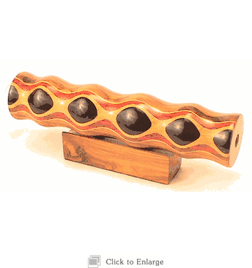 7 Inch Teleidoscope With Stand in Teak and ebony