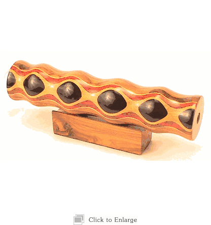 7 Inch Teleidoscope With Stand in Teak and ebony
