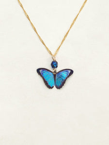 Blue-Bindi Butterfly Necklace