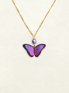 Ultra Violet Bindi Butterfly Necklace
