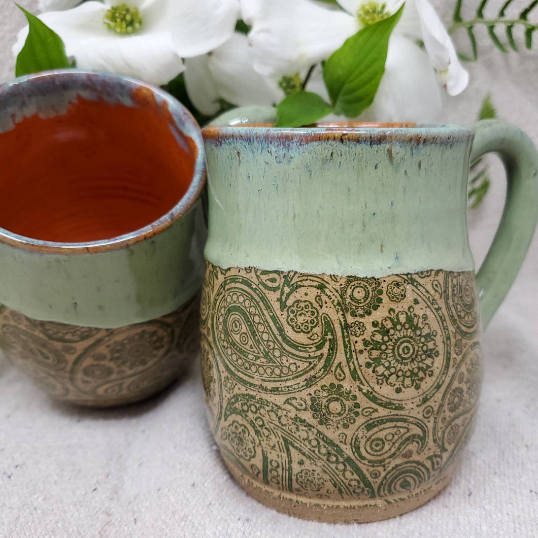 Mug, Retro Paisley