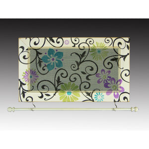 Hanging Jewelry Horiz Floral Scroll