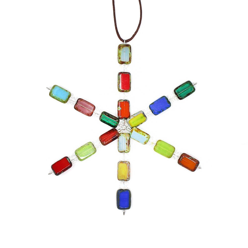 Snowflake Ornament Rainbow