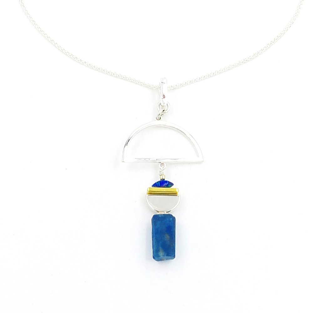 Raw Apatite Pendant