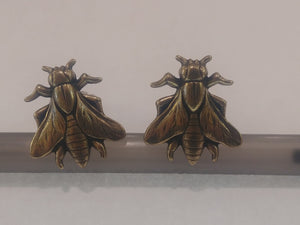 Brass Bee Cufflinks