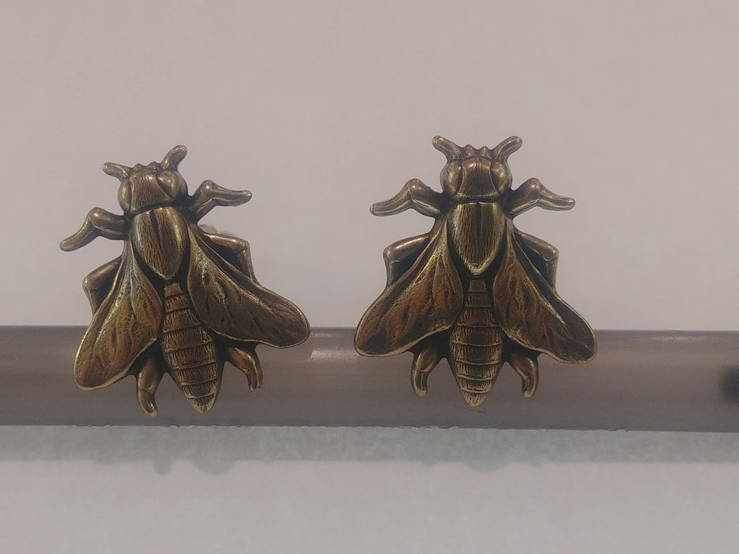 Brass Bee Cufflinks