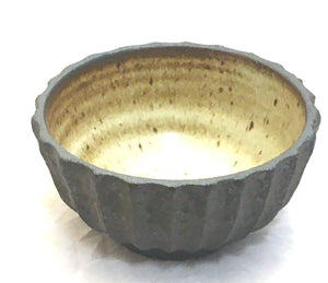 Bowl, Rice Fluted Wood Ash
