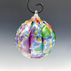 White Fruit Salad Glass Ornament