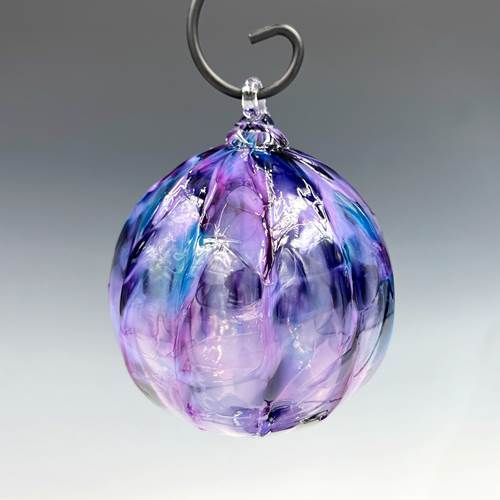 Purple Mix Glass Ornament