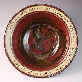 Bowl Inscribed With Quote About Trust