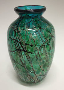 Vase, Green Glass