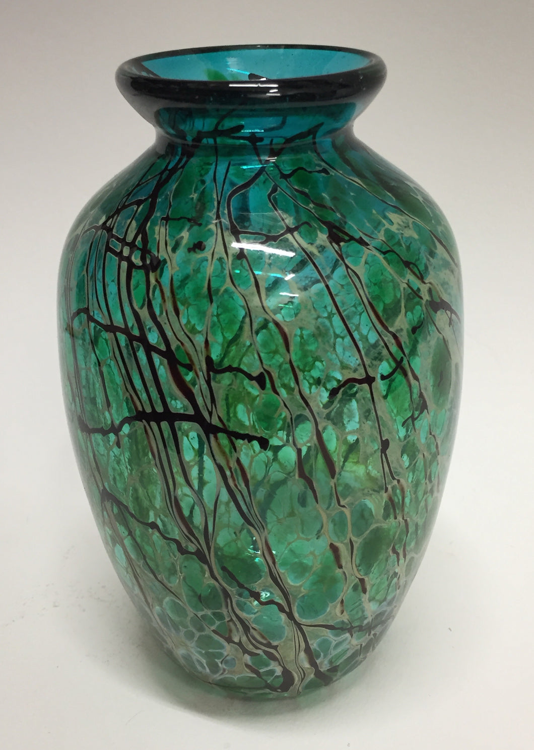 Vase, Green Glass