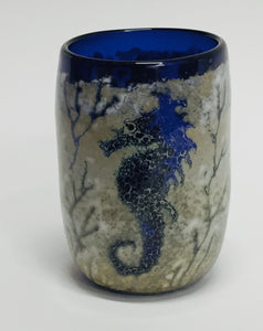 Drinking Cup Seahorse Blue