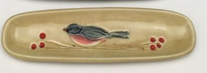 Bird Olive Dish in Old Gold