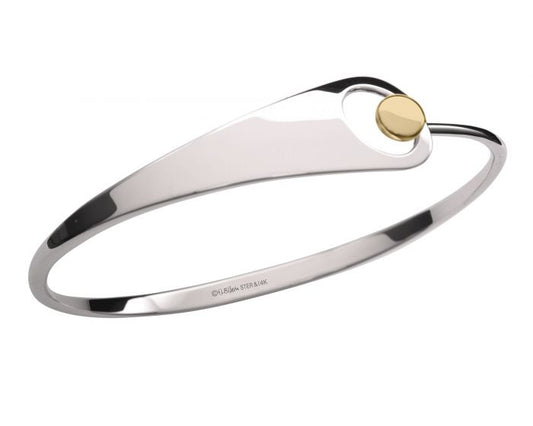 Jitterbug Sterling Silver and 14K Gold Bracelet