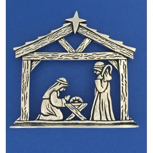 Nativity Scene-Creche With Mary, Joseph and Baby