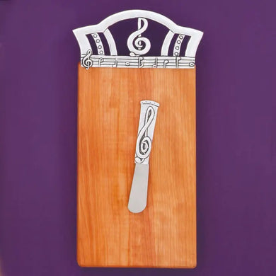 Wood Board With Petwer Treble Clef and Spreader