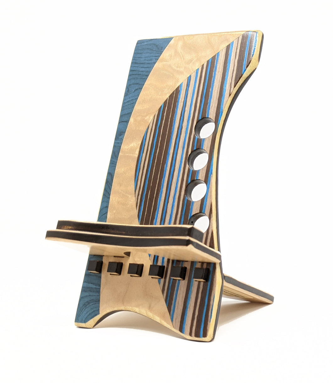 Art Deco Blue Phone Stand