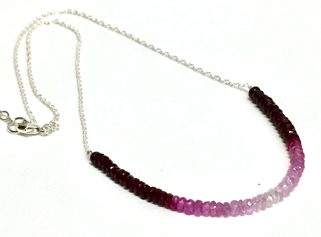 Ombre' Ruby Necklace