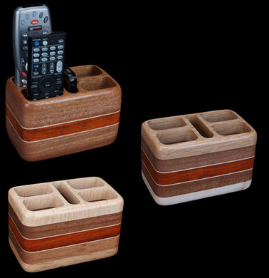 Hardwood Remote Control Holder