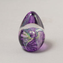 Load image into Gallery viewer, Purple Passion Flower Egg Paper Weight