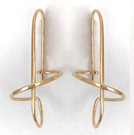 Ear, 14KELLIPTICAL w/French Back