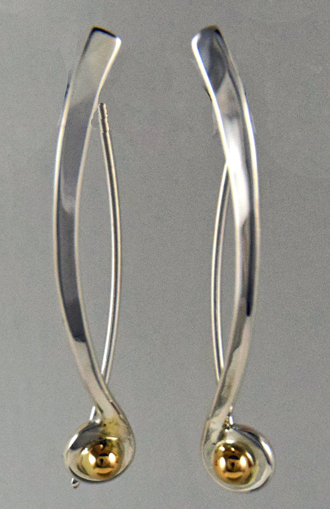 Ear, SS/14K C Curve w/4MM