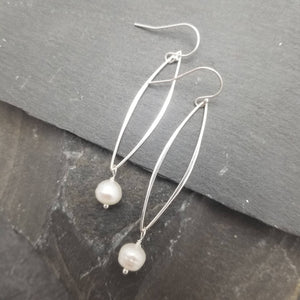 Fresh Water Earrings in Sterling