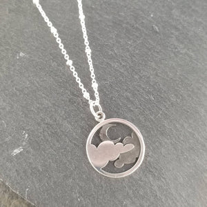 Moon and Clouds Necklace