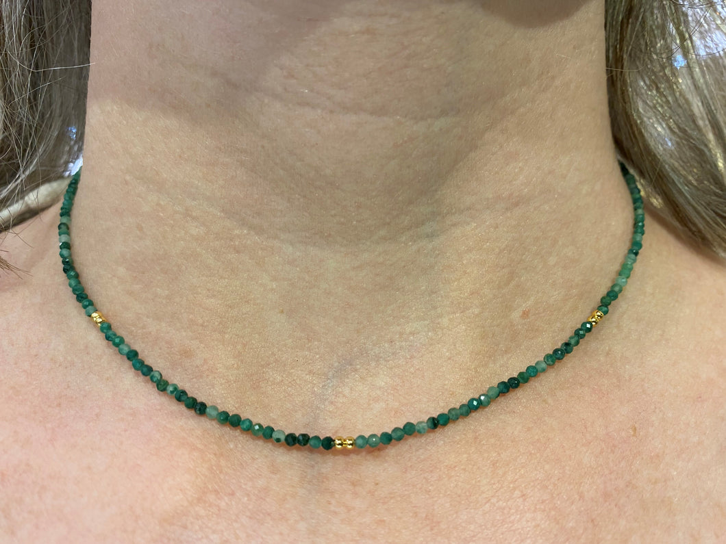 Vermeil Emerald Necklace