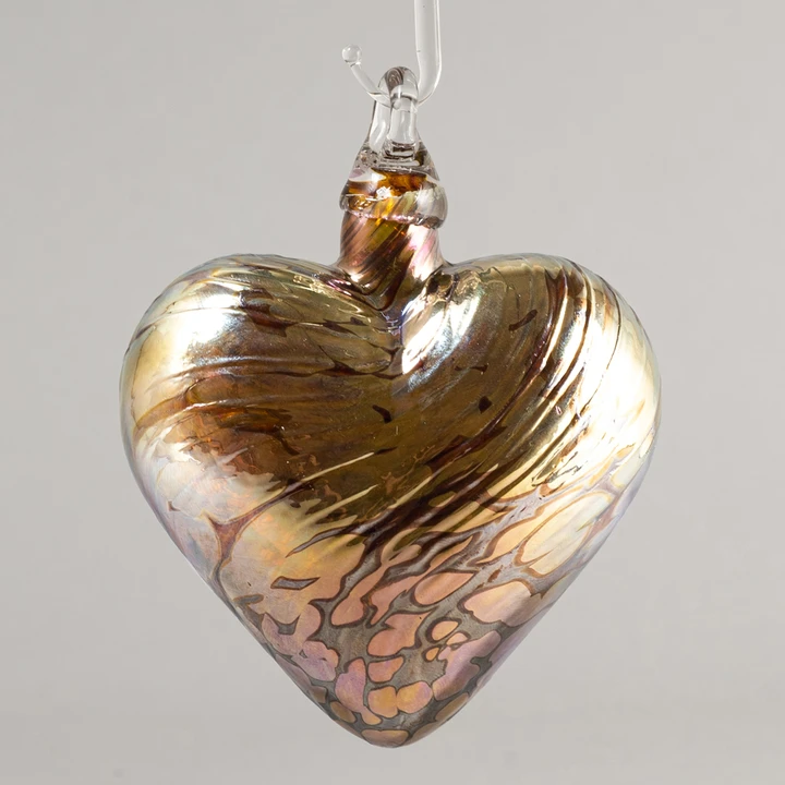 Golden Love Heart Ornament