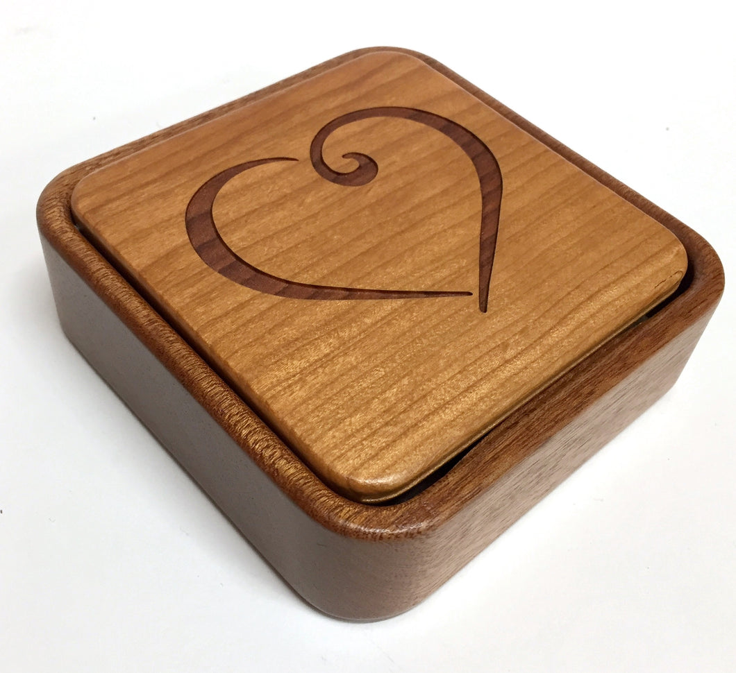 Heart Flip Top Box, With Photo Frame