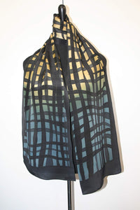 Hand Painted Mesh Crepe Scarf
