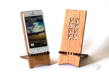 Load image into Gallery viewer, Cherry Lazor Cut Flower Phone Stand
