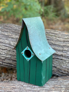 Green Shady Shed Birdhouse