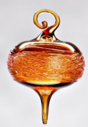 Small Ornament Gold Honey Amber Wrap