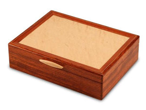Bubinga Jewelry Box With A Sapphire Interior