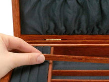 Load image into Gallery viewer, Bubinga Jewelry Box With A Sapphire Interior
