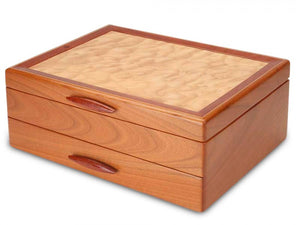 Cascade I 1 Drawer Jewelry Box Saphire Lining