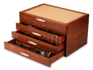 3 Drawer Bubinga Grand Cascade Box