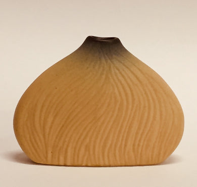 Carved Bud Vase Yellow