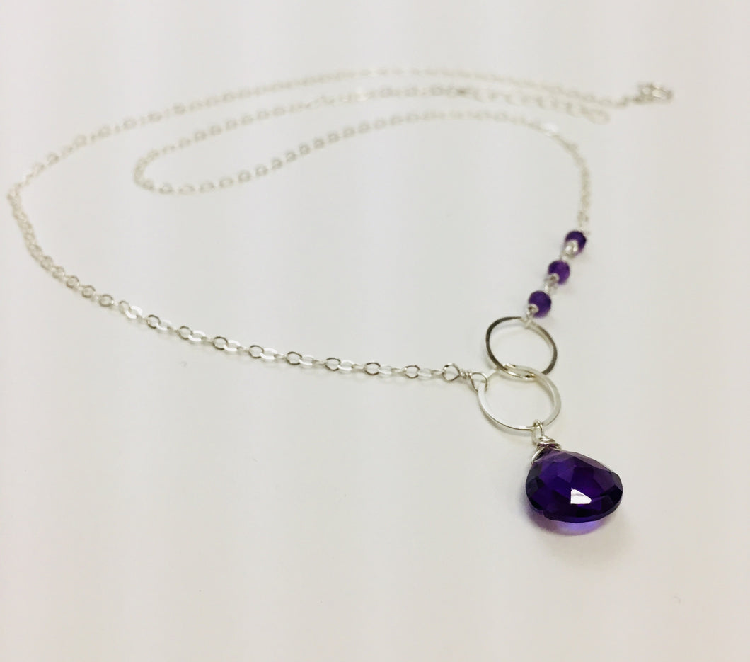 Necklace Sterling Silver Amethyst