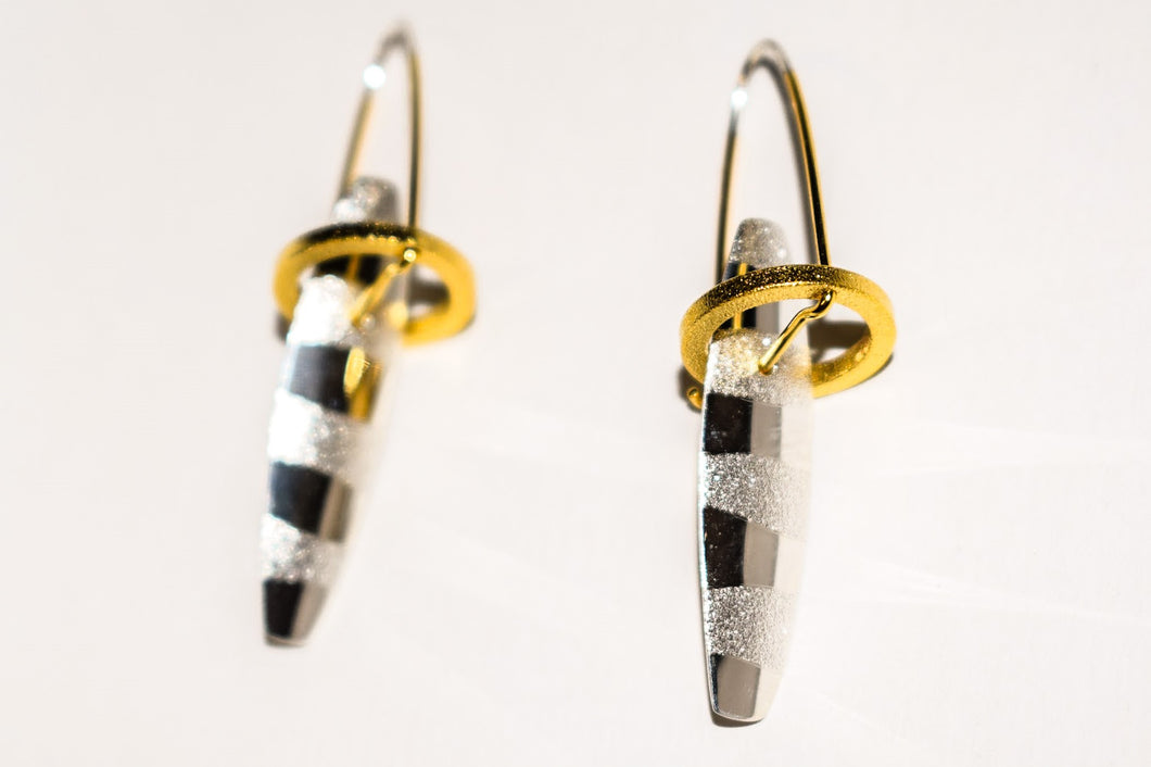 Halo Earring in Sterling Silver With 18k Gold Vermeil