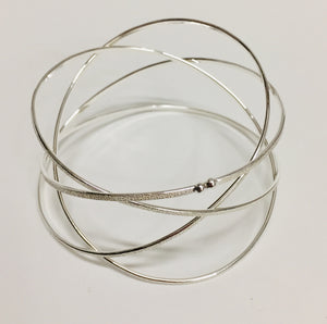 Orbit Sterling Silver Wrap Bracelet