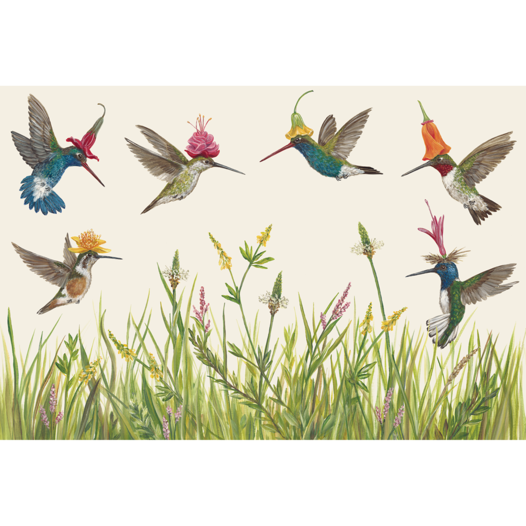 Paper Himmingbirds Placemats