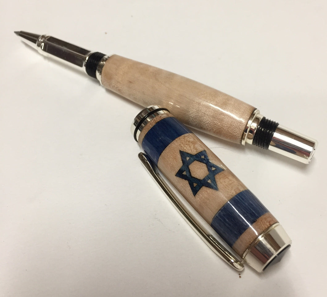 Pen, Israeli Flag Inlay