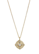 Load image into Gallery viewer, 14K FLORA DIAMOND NECKLACE