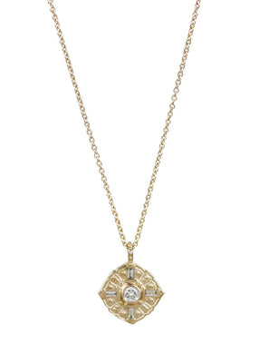 14K FLORA DIAMOND NECKLACE