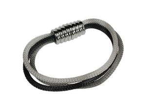 3-Strand Mesh Bracelet with Magnetic Barrel Clasp